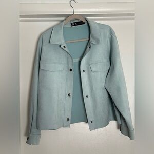 Zara Women's Light Blue Jacket